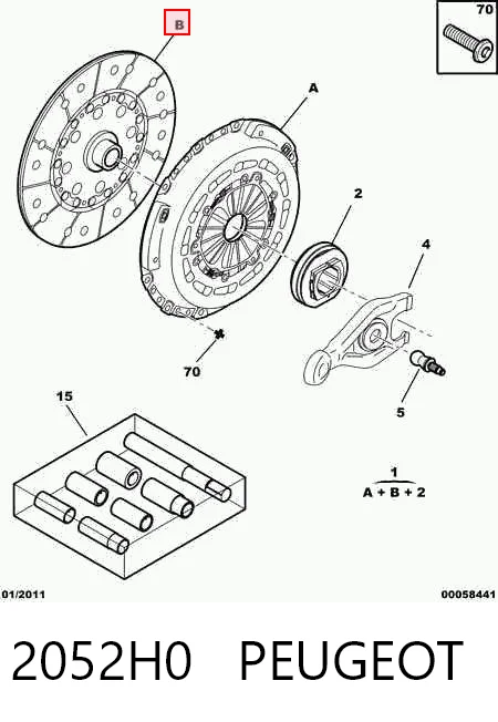626303200 INA Kit de embraiagem (3 peças)