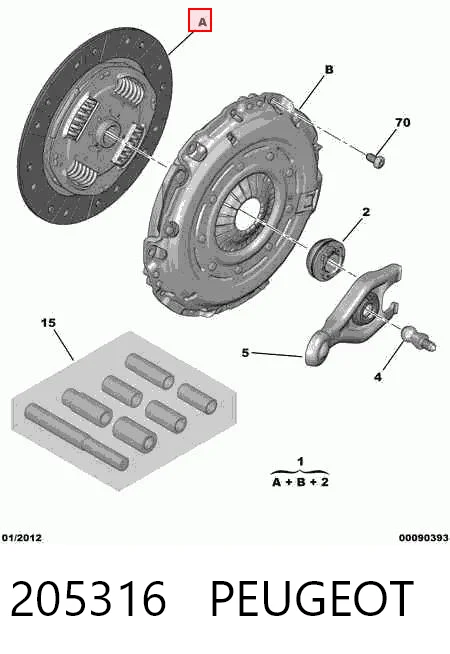 Compre 9402053160 Fiat/Alfa/Lancia Kit de embraiagem (3 peças)