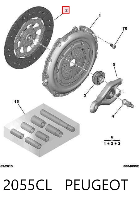  Disco de embraiagem Citroen C4 GRAND PICASSO I monovolume (UA) (2006 - 2013) GRAND PICASSO I