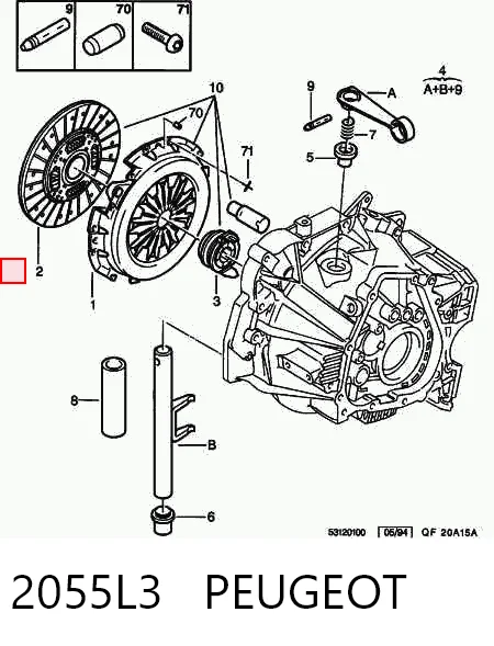 Disco de embraiagem 9631260480 Fiat/Alfa/Lancia