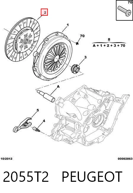 Disco de embraiagem Citroen C4 GRAND PICASSO I UA