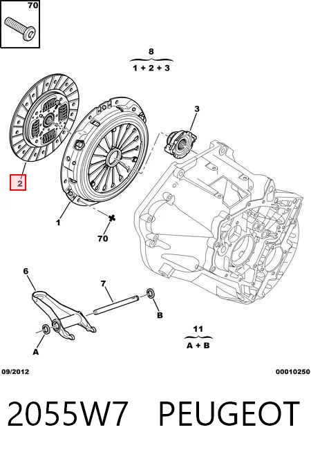  Disco de embraiagem Citroen Jumper сaixa (244) (2002 - 2006) 