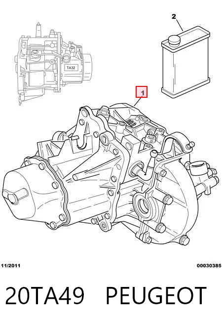 Caixa de Mudança montada (caixa mecânica de velocidades) para Peugeot 406  8B