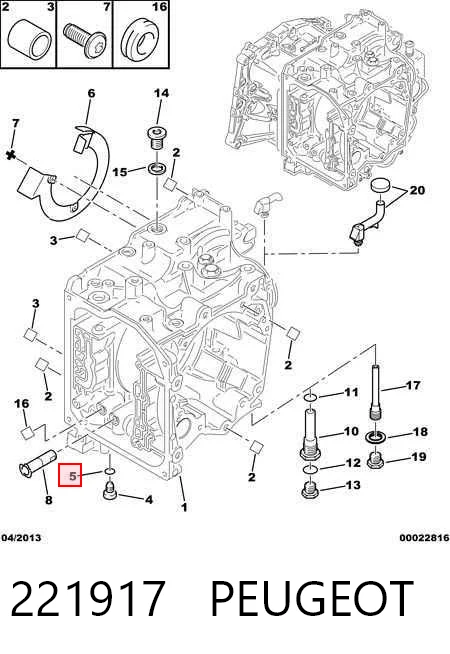 Vedante de rolha de panela da Caixa Automática de Mudança Peugeot Expert  224 ao melhor preço