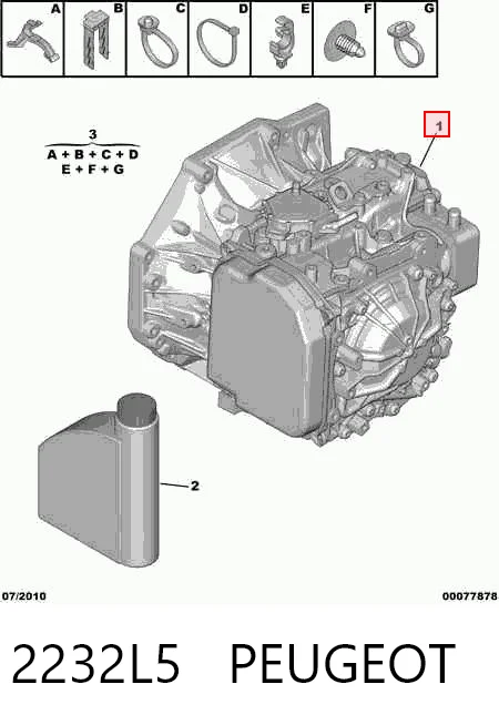 20TP88 Peugeot/Citroen Caixa Automática de Mudança montada