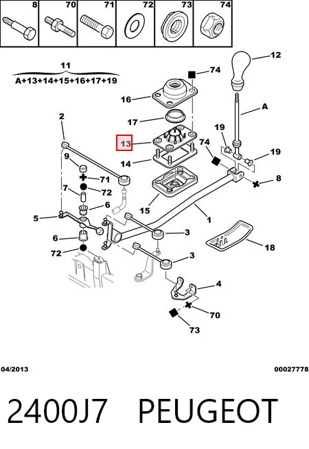 Avalanca de mudança Citroen Xsara N1 ao melhor preço