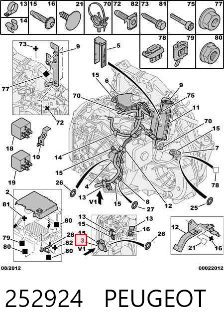 252924 Peugeot/Citroen Sensor de pressão de óleo
