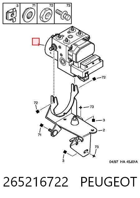 Unidade hidráulico de controlo ABS para Citroen Xsara  N1