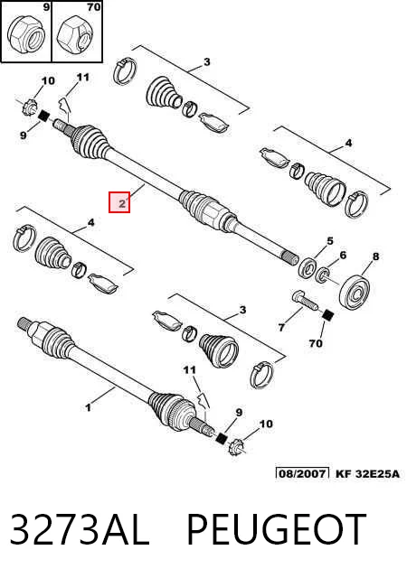 3273AL Peugeot/Citroen