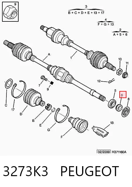 Semieixo (acionador) dianteiro direito T29140A1 Polcar