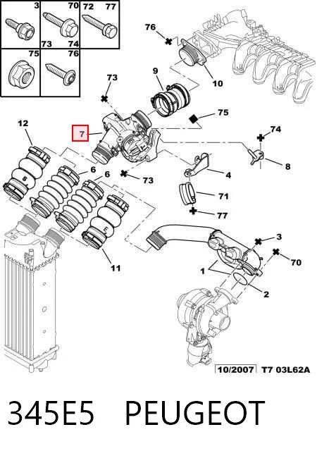 Compre 9657485480 Delphi Válvula de borboleta montada