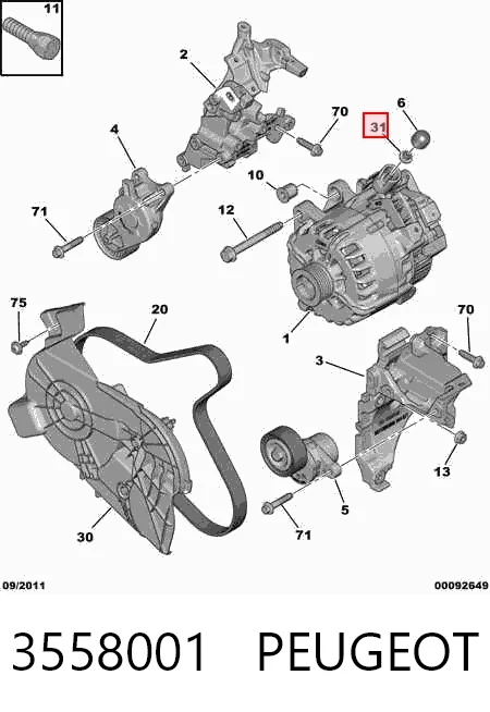 3558001 Peugeot/Citroen