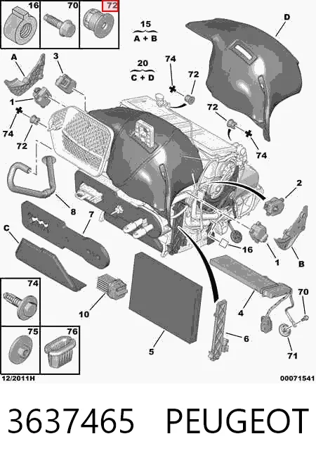 3637465 Peugeot/Citroen