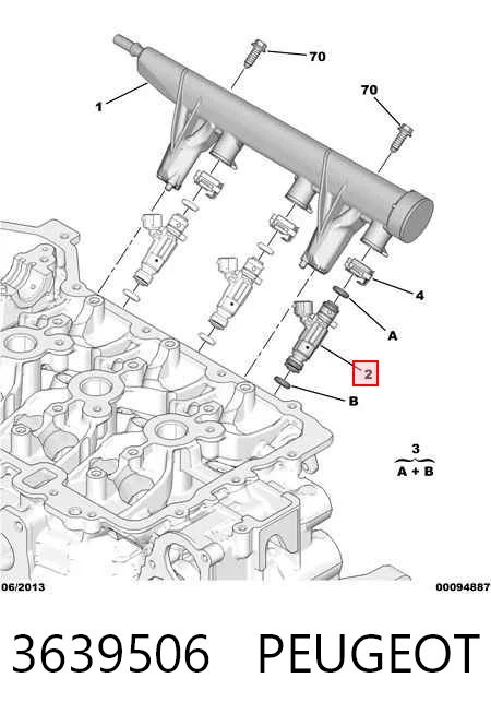  Injetor de injeção de combustível Opel CROSSLAND X SUV (P17) (2017 - 2026) X