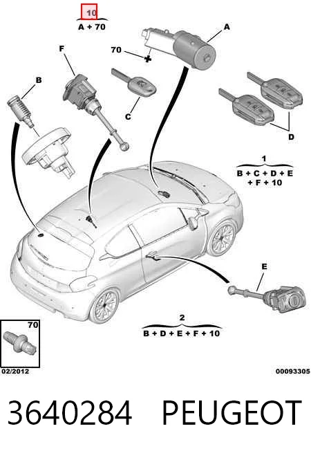 Compre Fecho de ignição Citroen Berlingo 