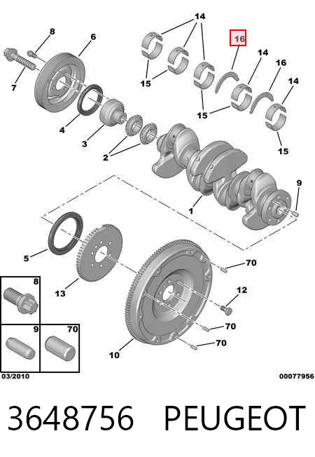 Compre BT3018STD FAI Semianel superior de suporte (de carreira) de cambota