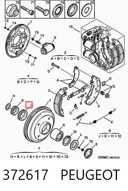 Rolamento de cubo traseiro para Nissan Sunny N13