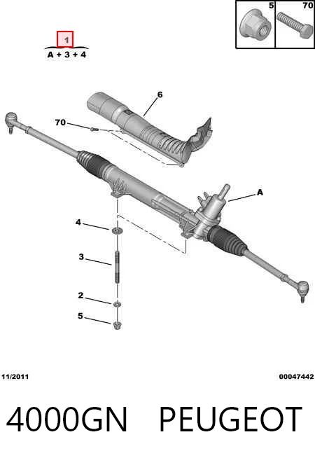  para Peugeot 607  (9D, 9U)