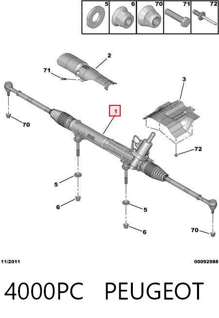 Compre Cremalheira da direção Peugeot 607 