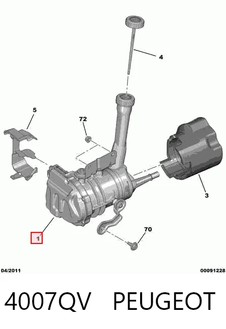 Bomba da Direção hidrâulica assistida Citroen C4 II B7