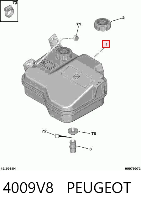 Tanque de bomba da Direção hidrâulica assistida Citroen C5  RW ao melhor preço