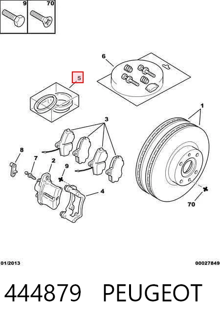 Kit de reparação de suporte do freio dianteiro Mercedes CLK  C209 ao melhor preço