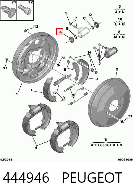 Kit de reparação de cilindro do freio traseiro Renault (RVI) 7701200258 preço, a partir de 2,93 USD