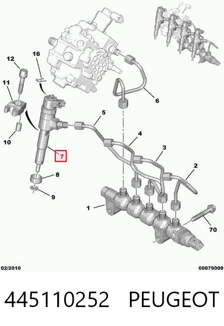  Injetor de injeção de combustível Citroen C3 I hatchback (FC) (2002 - 2009) I