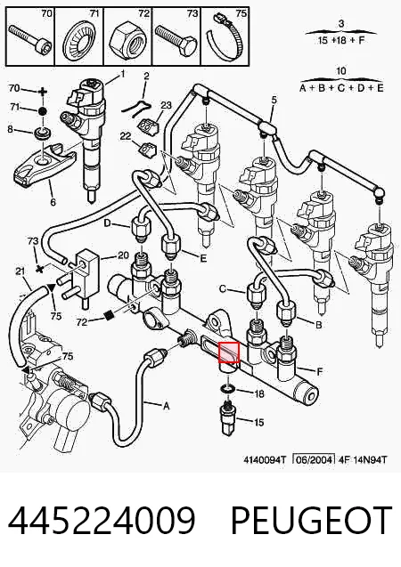 5001855043 Renault (RVI) Distribuidor de combustível (rampa)
