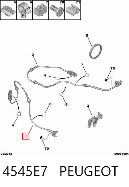 Sensor dianteiro de ABS Citroen C4  UD ao melhor preço