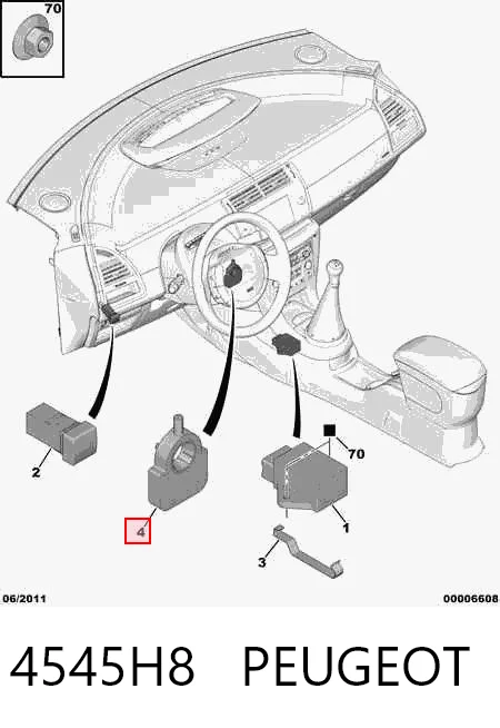 Compre 9662937380 VAG Sensor do ângulo de viragem do volante de direção