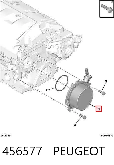 456577 Peugeot/Citroen Bomba a vácuo