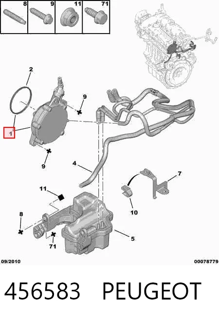 456583 Peugeot/Citroen Bomba a vácuo