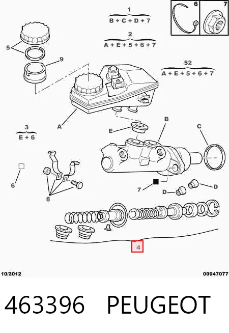 Compre Kit de reparação de cilindro mestre do freio Seat Ibiza 1