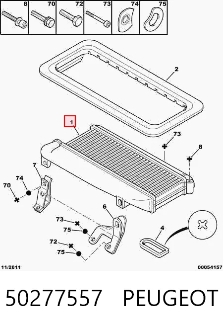 Radiador de intercooler para Citroen ZX  N2
