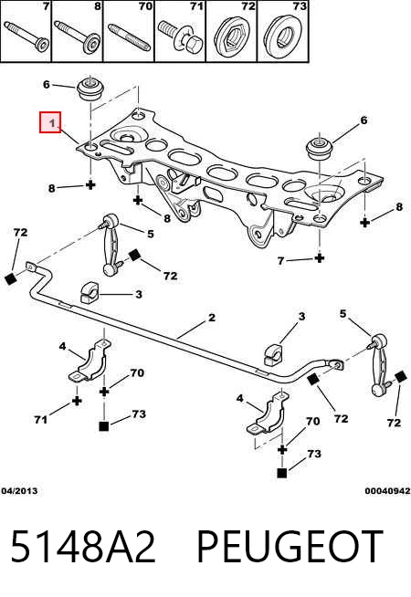 Viga de suspensão traseira (plataforma veicular) Peugeot 406  8B ao melhor preço