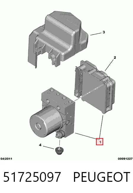 71736988 Fiat/Alfa/Lancia Unidade hidráulico de controlo ABS