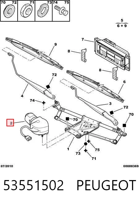 Compre Motor de limpador pára-brisas do pára-brisas Peugeot 406 