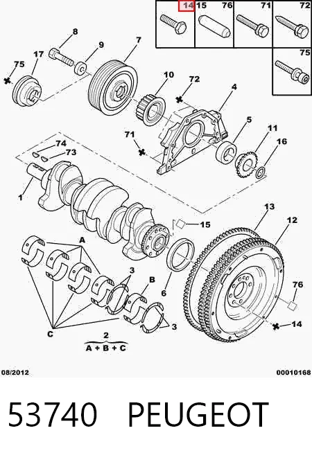 Compre 39176120 General Motors Parafuso de fixação de volante