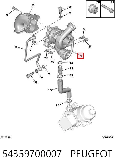54359700007 Peugeot/Citroen Turbina