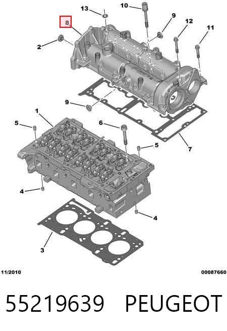 Cama da árvore distribuidora para Opel Corsa D S07
