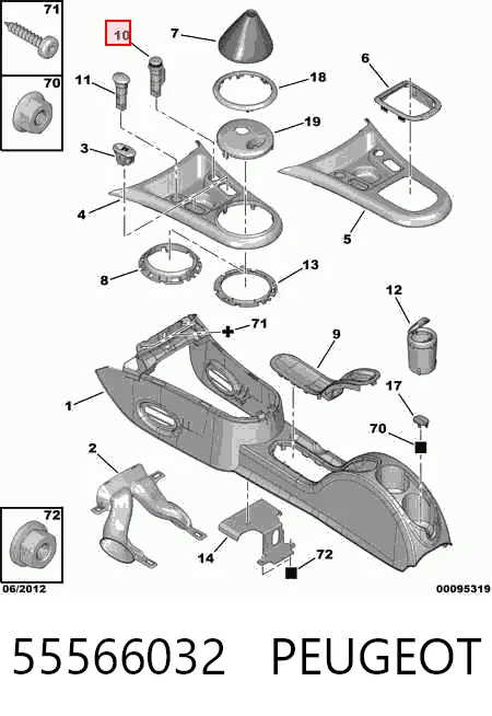 Acendedor de cigarros para Peugeot 308 4A, 4C
