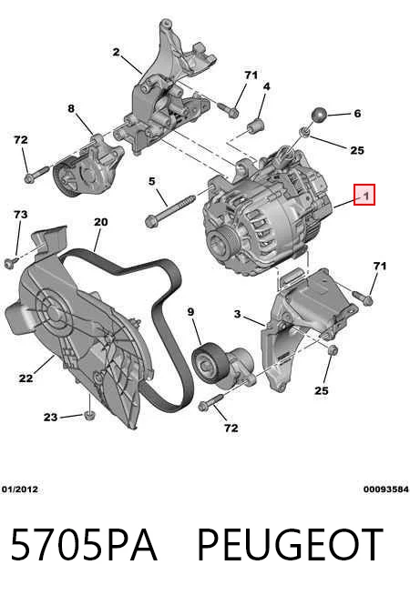 5705PA Peugeot/Citroen