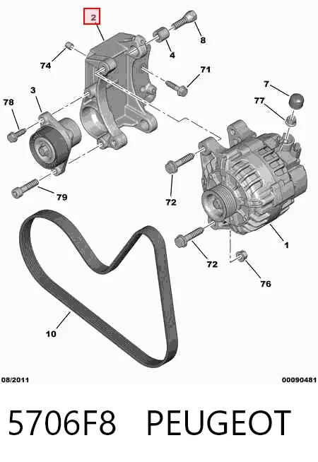 Consola do gerador Peugeot 207  WA, WC ao melhor preço