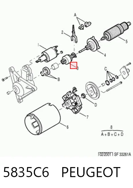 Roda-livre do motor de arranco para Mercedes CLK C208