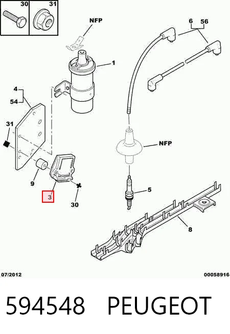 0221122003 Bosch Módulo de ignição (comutador)