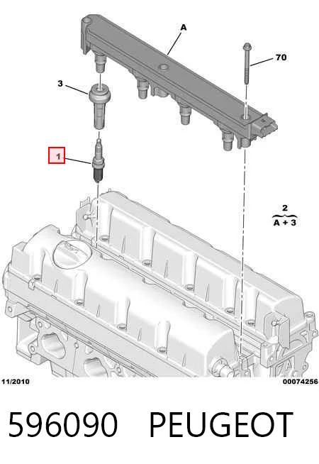 Vela de ignição para Citroen C4 GRAND PICASSO I UA