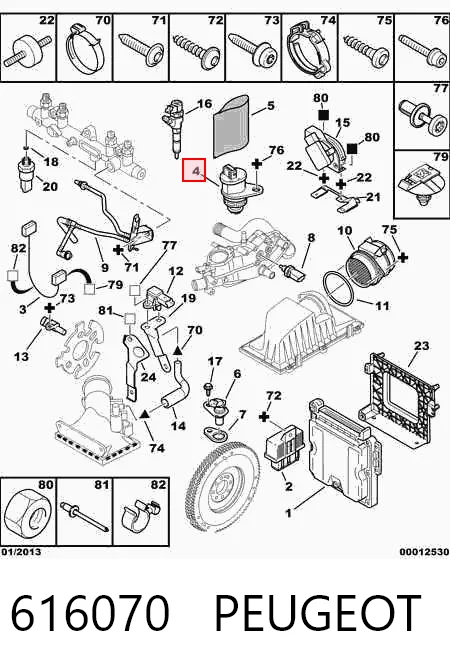 616070 Peugeot/Citroen Sensor de velocidade