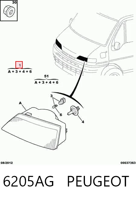 6205AG Peugeot/Citroen
