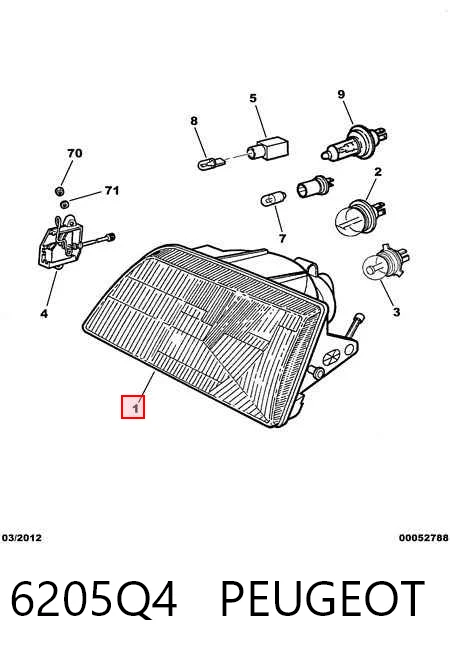 Compre Luz direita Peugeot 205 1